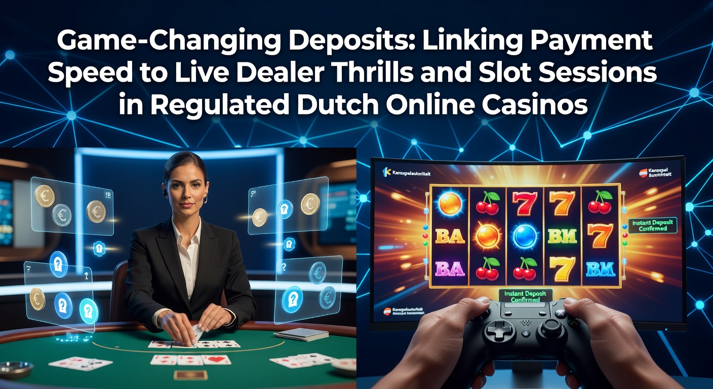 Speler maakt snelle iDEAL-storting voor live dealer-tafel in Nederlands online casino, met klok die instant bevestiging toont