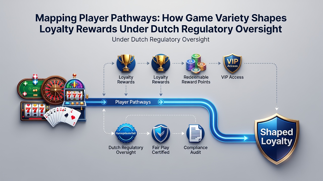 Overzicht van spelerpaden in Nederlandse online casinos met verschillende game types en loyaliteitsniveaus