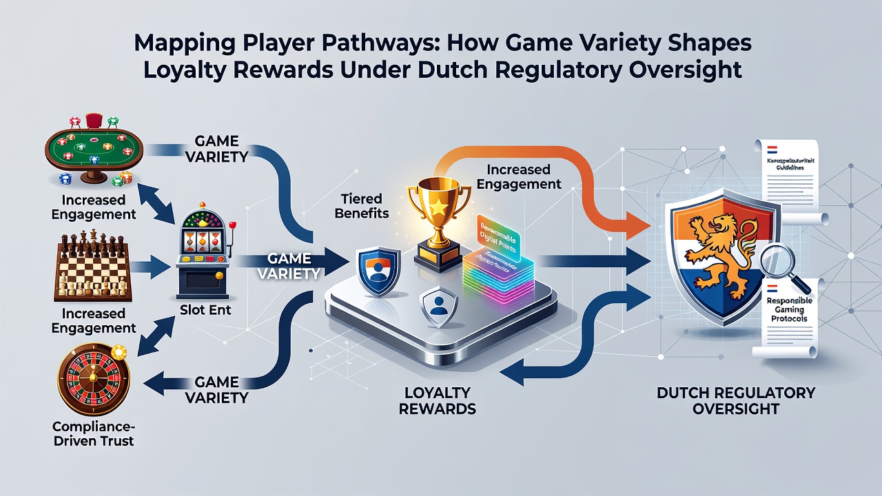 Diagram van loyaliteitsladders met verschillende game categorieën en beloningsstructuren
