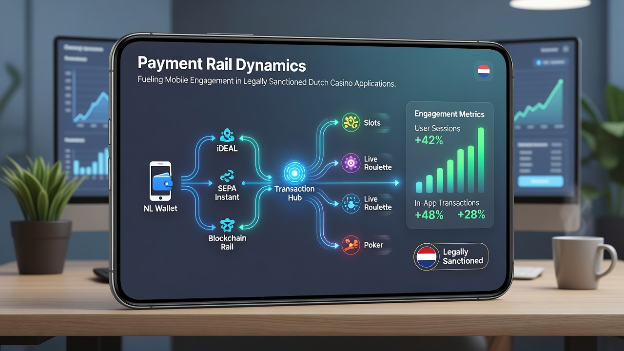 Mobiele transactieprocessen via diverse betaalrails in casino apps