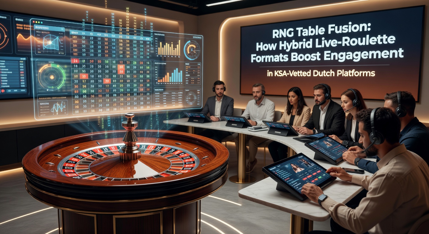 Hybride live-roulette tafel met RNG-integratie in een Nederlands online casino platform, waar spelers live dealers combineren met digitale elementen voor verhoogde interactie