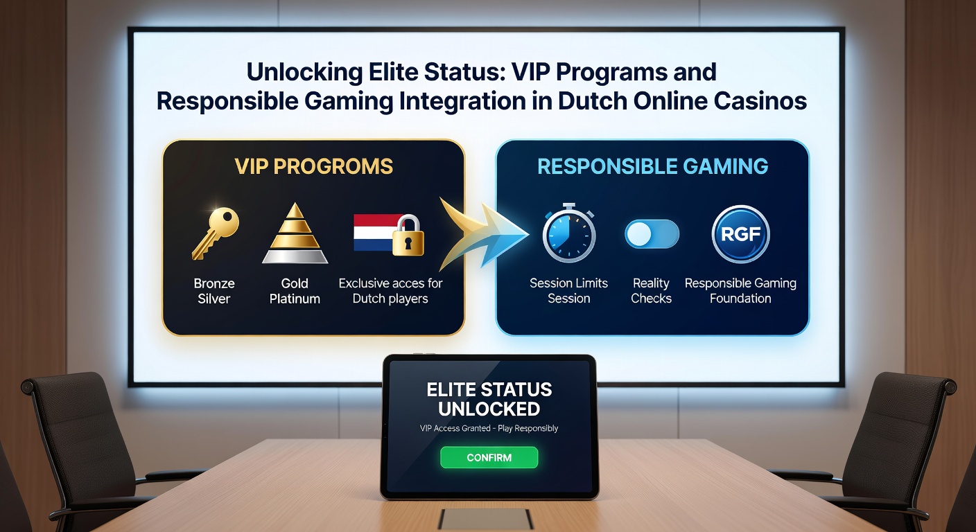Schermafbeelding van een responsible gaming dashboard in een VIP-account met limieten, pauzes en supportknoppen