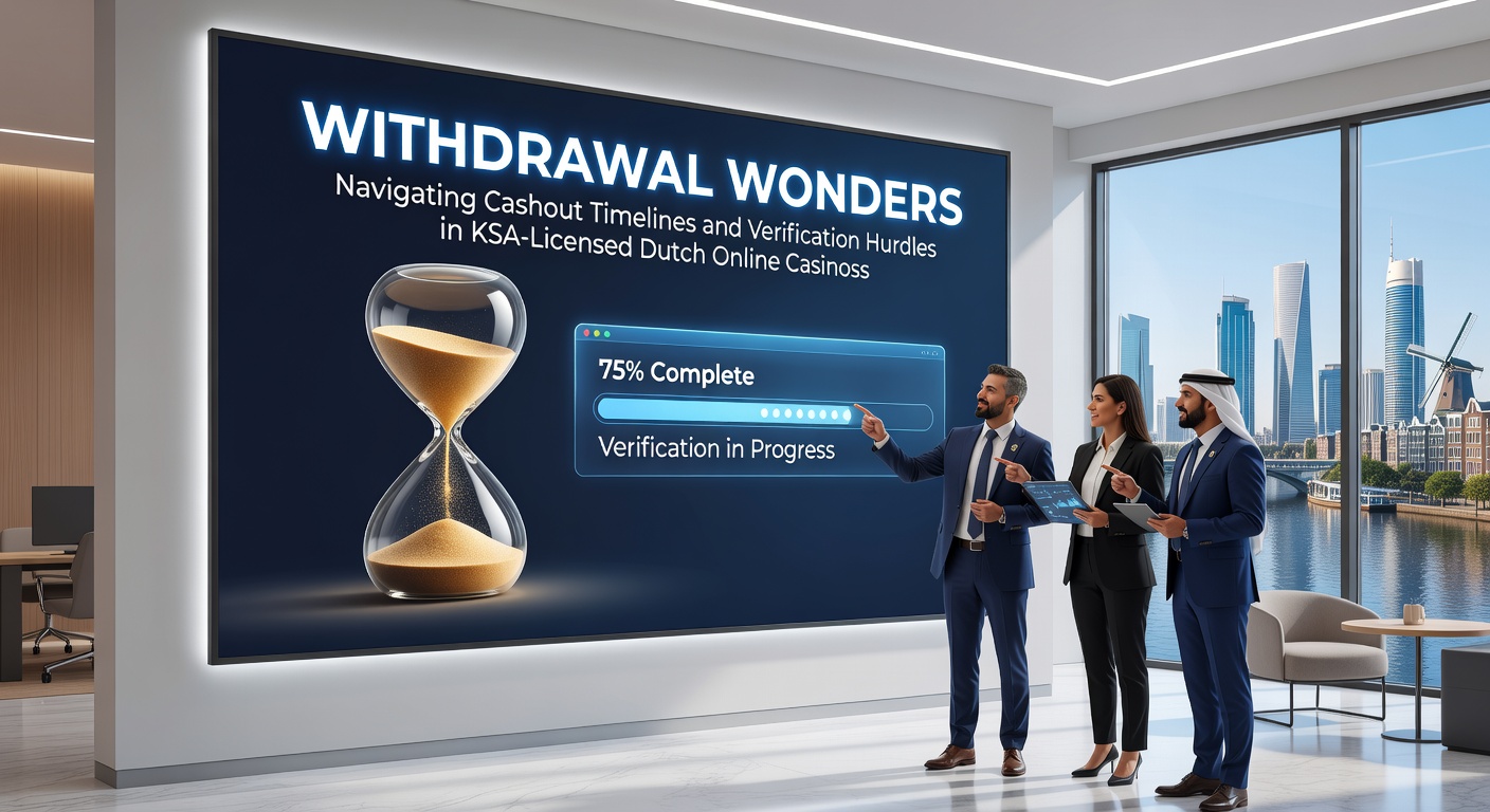 Grafiek met typische uitbetalingstijden bij KSA-gelicentieerde casinos, inclusief pijlen die vertragingen door verificatie tonen